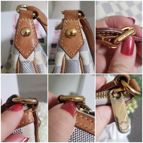 *SOLD* Authentic Pre-owned Louis Vuitton Siracusa PM Damier Azur Crossbody - Picture 14 of 16